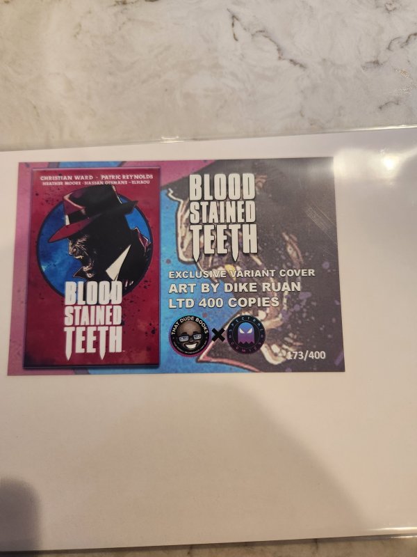 Blood Stained Teeth #1 Dike Ruan Variant WITH COA