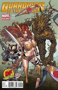 GUARDIANS OF THE GALAXY #5 (2013) MIKE DEODATO VARIANT DF EXCLUSIVE  W/COA NM.