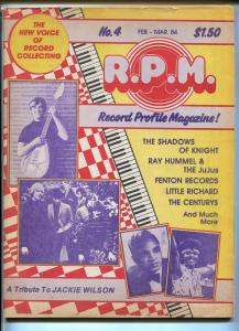 Record Profile Magazine #4 1984-Jackie Wilson-Little Richard-FN