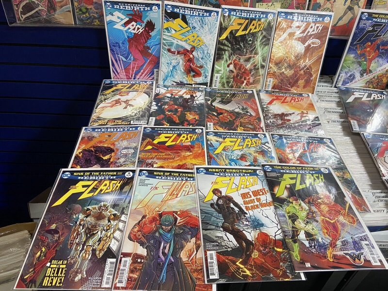 DC Comics Flash Rebirth2016  Comic Book Lot of 90 Issues