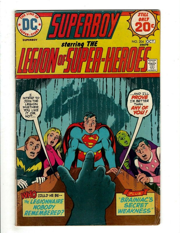 10 Superboy DC Comics 137 194 Legion of Superheroes 204 206 207 209 210 + J461