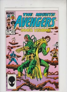 THE MIGHTY AVENGERS #251 1983-4 MARVEL /  NEWSSTAND  /  MED ++ / -