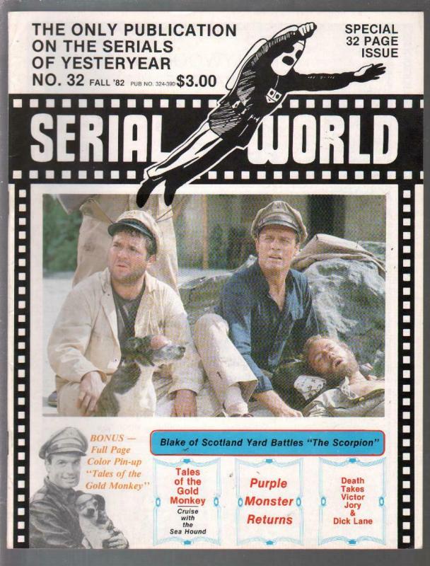 Serial World #32 1982-Kretzer-Purple Monster-Blake of Scotland Yard-FN