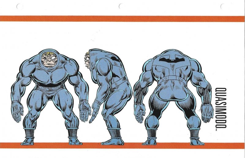 Official Handbook of the Marvel Universe Sheet- Quasimodo