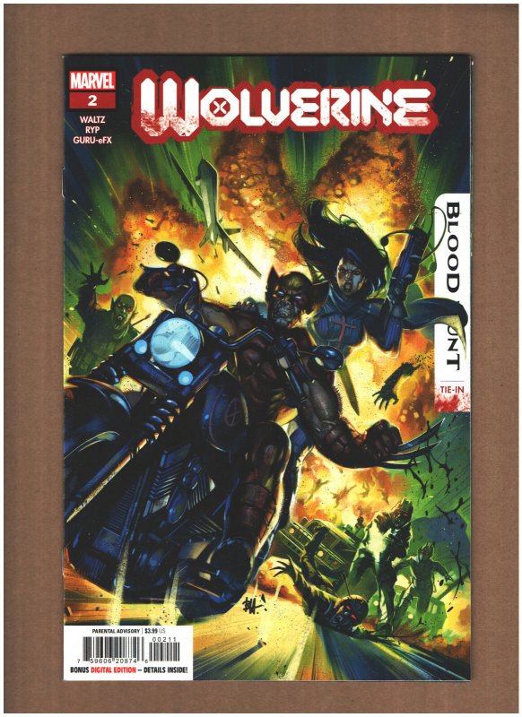 Wolverine: Blood Hunt #2 Marvel Comics 2024 NM- 9.2