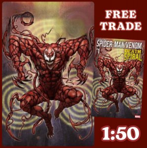 AMAZING SPIDER-MAN/VENOM: DEATH SPIRAL #1 ? 1:50 STONEHOUSE CARNAGE VIRGIN