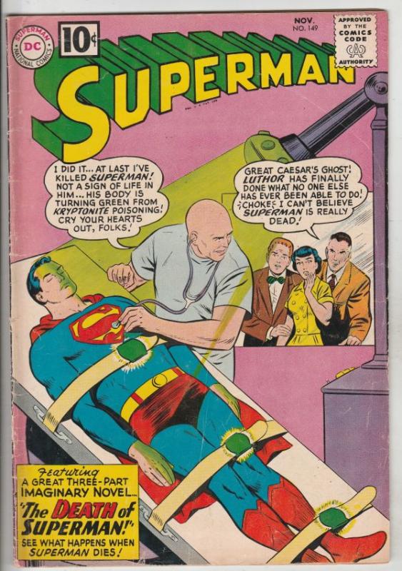 Superman #149 (Nov-61) FN Mid-Grade Superman, Jimmy Olsen,Lois Lane, Lana Lan...