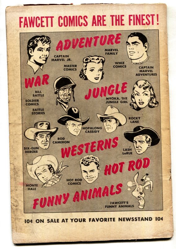 Bill Battle The One-Man Army #3--1953--Fawcett--Commie Rats--comic book