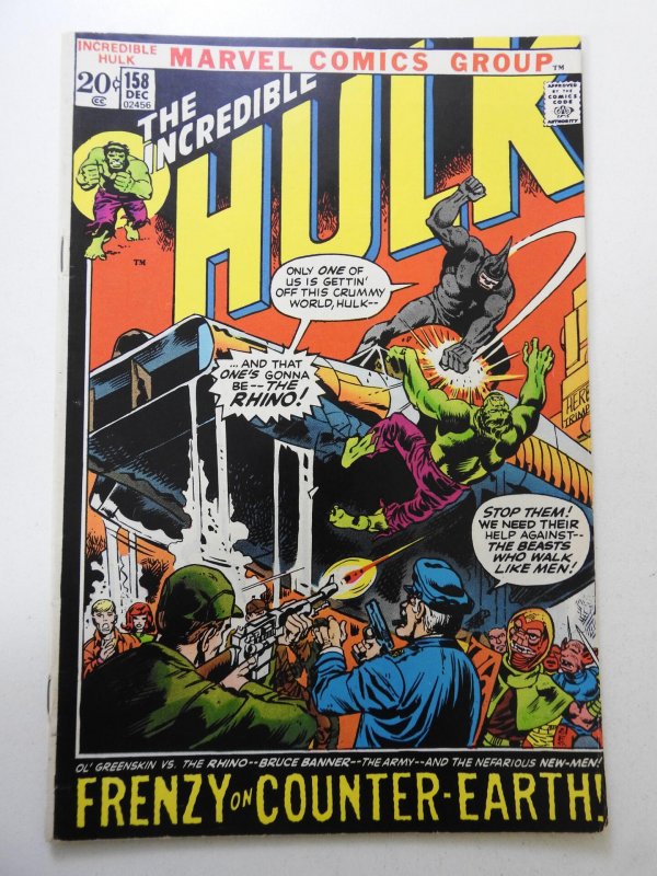 The Incredible Hulk #158 (1972) FN Condition!