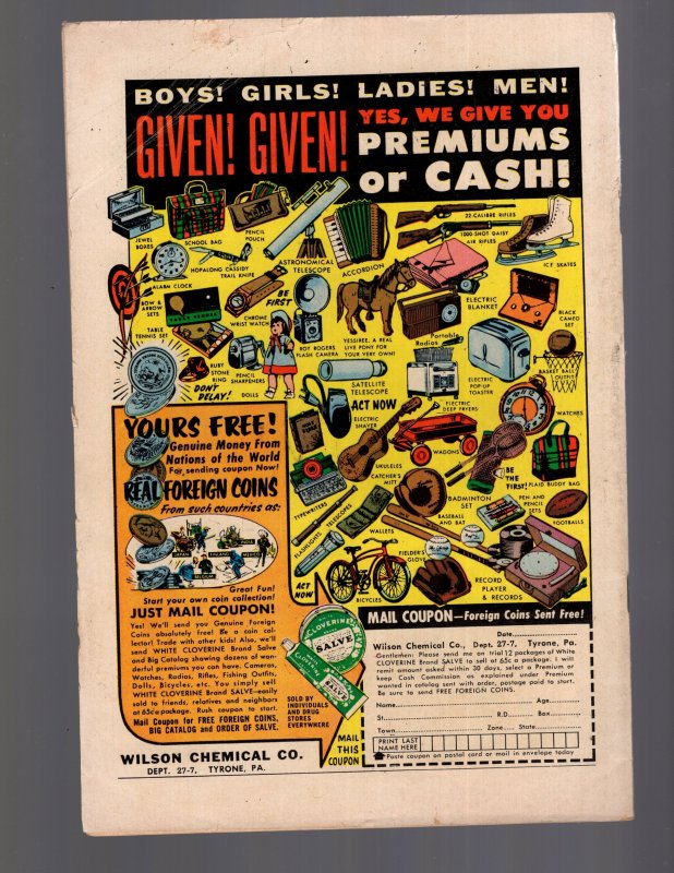 Adventures into the Unknown #138 (1963) THE FLAME GIRL!/ ID#039