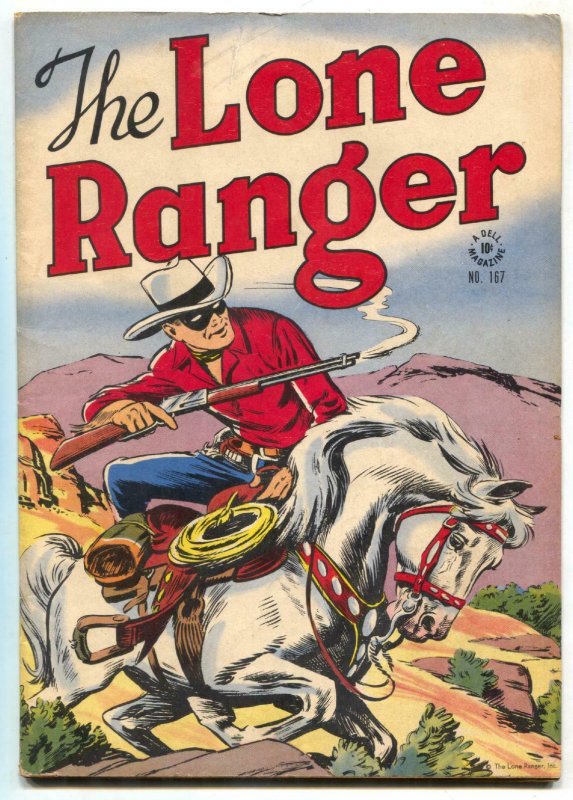 Lone Ranger-Four Color Comics #167-1947- Dell Western FN+ 