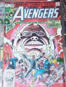 Avengers # 229 1983, Marvel HENRY PYM LAST STAND EGGHEAD +SHE HULK THOR disney