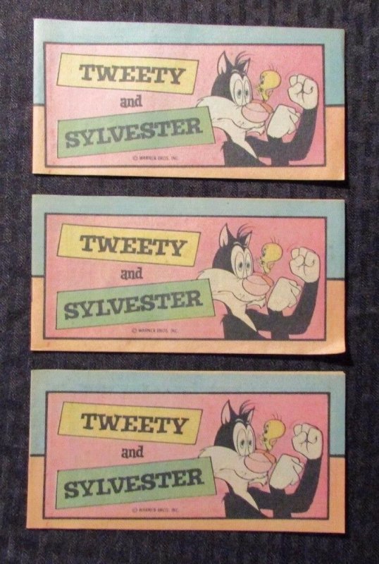 1961 TWEETY AND SYLVESTER #1 FVF Western Publishing Mini-Comic LOT of 3 Promo