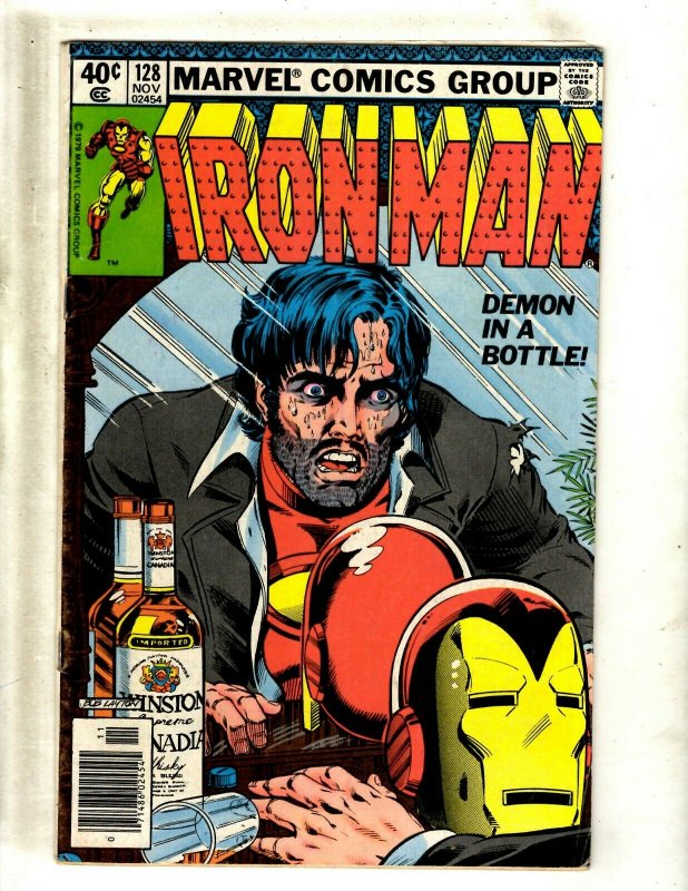 Iron Man # 128 FN Marvel Comic Book Avengers Hulk Thor Captain America J462