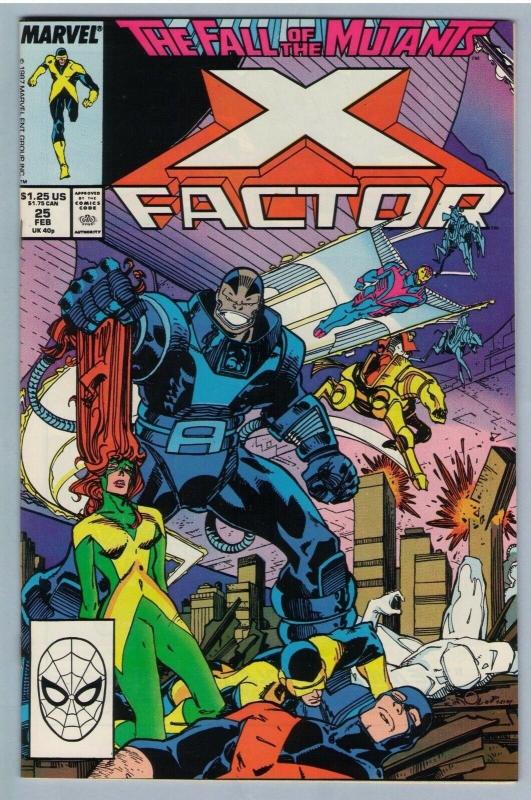 X-Factor 25 Feb 1988 VF- (7.5)