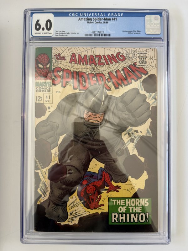 Amazing Spider-man #41 CGC 6.0  1st Rhino (1966)