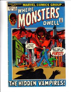 Where Monsters Dwell #17 (Sep-72) FN Mid-Grade Droom the Living Lizard