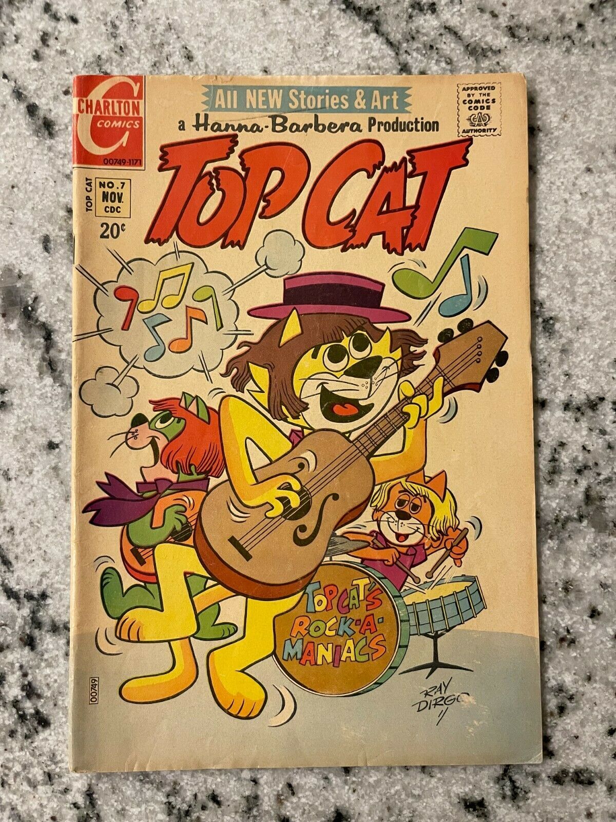 Top Cat # 7 VF Charlton Comic Book Hanna Barbera Cartoon Ray Dirgo Art DH37 | Comic Books - Modern Age, Charlton / HipComic Top Cat # 7 VF Charlton Comic Book Hanna Barbera Cartoon Ray Dirgo Art DH37 | Comic Books - Modern Age, Charlton / HipComic