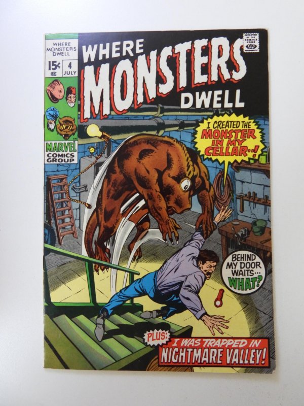 Where Monsters Dwell #4  (1970) VF- condition