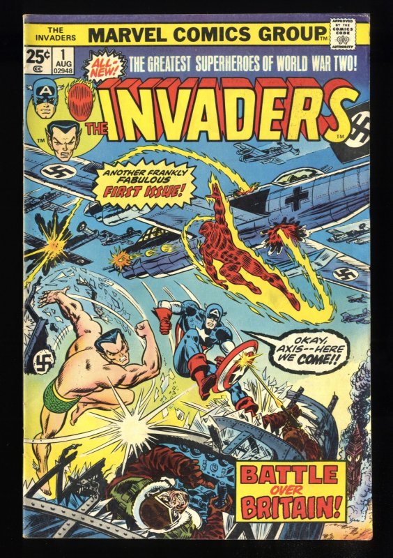 Invaders (1975) #1 FN 6.0 Captain America Human Torch Sub-Mariner!