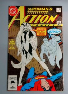 Action Comics #595, VF+ 1st Silver Banshee, DC Comics, 1987 JR1