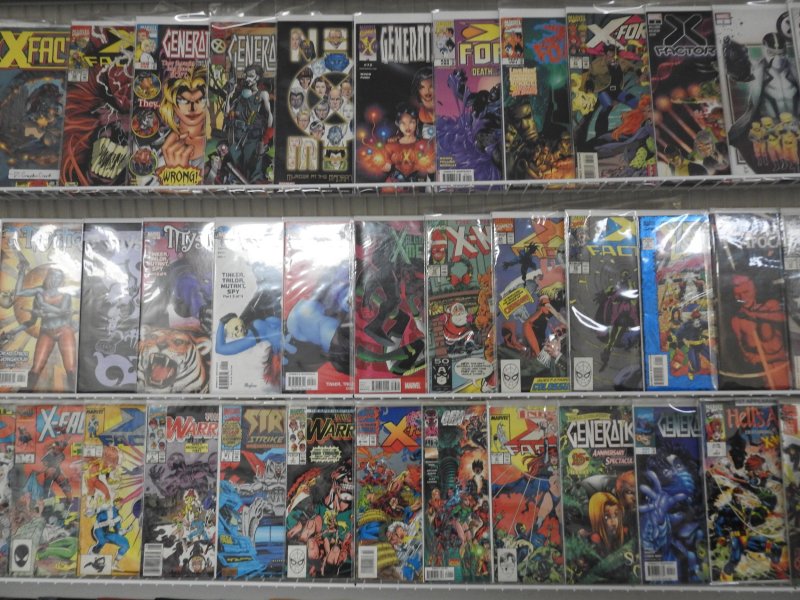 Huge Lot 130+ Comics W/ Justice League, X-Factor,  Cable+ Avg Fine+ Condition!!