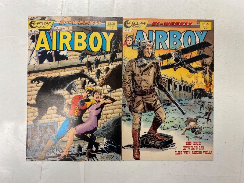 5 Airboy ECLIPSE comic books #18 19 20 21 22 24 KM41