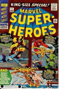 MARVEL SUPER-HEROES #1, VF, Daredevil Origin, Jack Kirby, 1966, Silver age