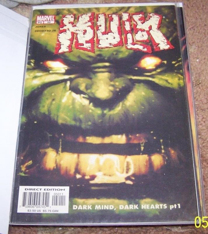 incredible hulk comic # 50  vol 2 dark mind dark heart MARVEL AVENGERS