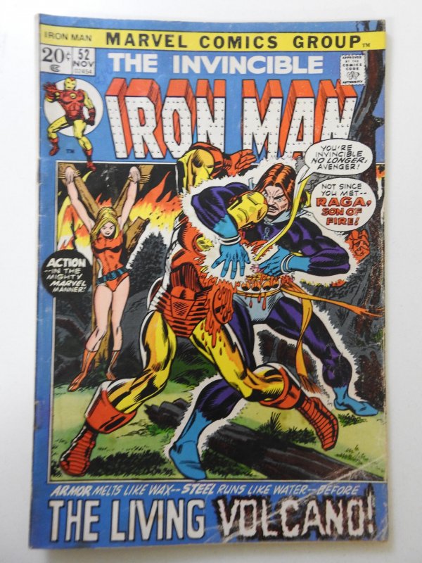 Iron Man #52 (1972) GD/VG Condition Moisture damage