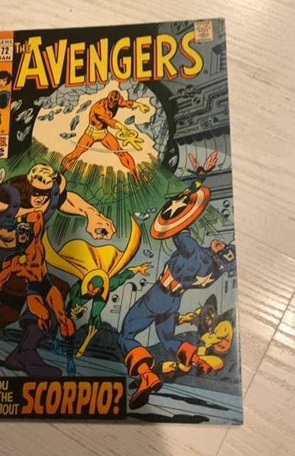 The Avengers #72 1st Scorpio did you hear that one  scorpio