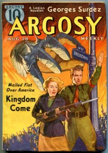 PULP:  Argosy Pulp August 28 1937- Kingdom Come- Hole in the Moon FN