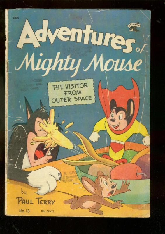 ADVENTURES OF MIGHTY MOUSE #13 1954-SCIENCE FICTION ISS VG