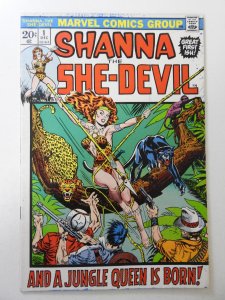 Shanna the She-Devil #1 (1972) FN- Condition! Overspray