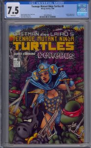 TEENAGE MUTANT NINJA TURTLES #8 CGC 7.5 WHITE PAGES 