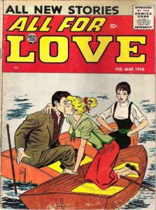 All for Love (Vol. 1) #6 FAIR ; Prize | low grade comic February 1958 Love Trian