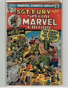 Special Marvel edition #13 (1973) Sgt. Fury