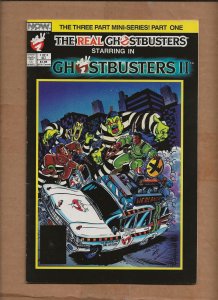 THE REAL GHOSTBUSTERS STARING IN GHOSTBUSTERS  II #1 NOW COMICS 
