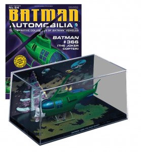 Batman Batmobile Eaglemoss Automobilia Collection #64 Joker Copter w/Magazine