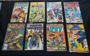 X-MEN 8PC (VG/UP) NEWSSTAND, HULK, AVENGERS DISASSEMBLE!, NIGHT MOVES 1974-91