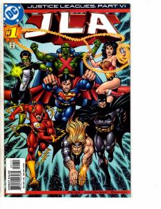 6 Justice Leagues DC Comics # 1 2 3 4 5 6 Amazons Atlantis Arkham Aliens J220