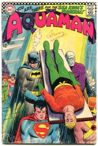 Aquaman #30 1966- Batman Superman Funeral cover G/VG