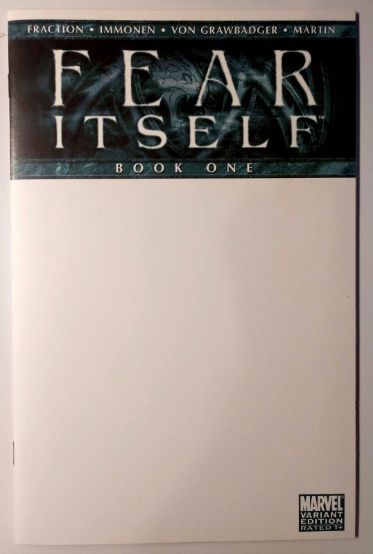 Fear Itself #1 (9.6, 2011) Blank Cover