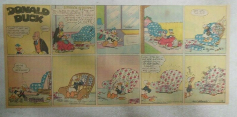 (41) Donald Duck Sunday Pages by Walt Disney from 1944 Third Page Size