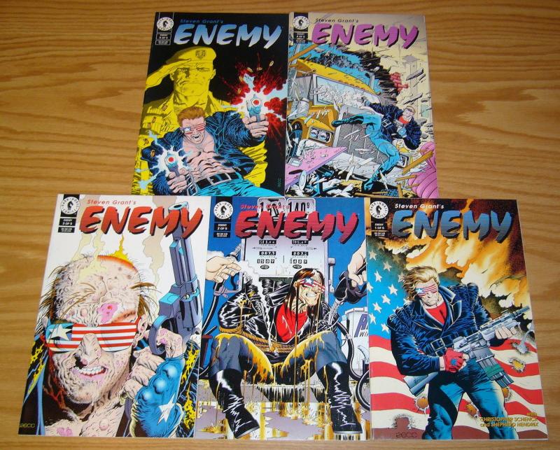 Steven Grant's Enemy #1-5 VF/NM complete series MIKE ZECK dark horse set lot