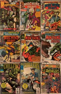 Lot of 9 Comics (See Description) Machine Man, Man Thing, Knights Of Pendrago...