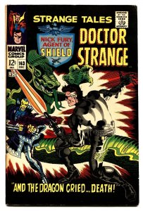 STRANGE TALES #163 comic book 1967-STERANKO-NICK FURY-DR STRANGE