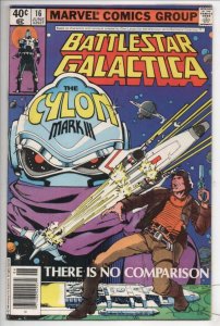 BATTLESTAR GALACTICA #16, FN, Apollo, Zac, Cyclons, 1979 1980, Space