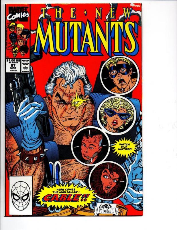 NEW MUTANTS #87, VF, 1st Cable, in DEADPOOL movie, more Marvel in store, 1990