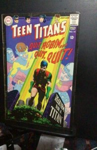 Teen Titans #14 (1968) Robin quits! Mid high grade key! FN/VF Richmond CERT!
